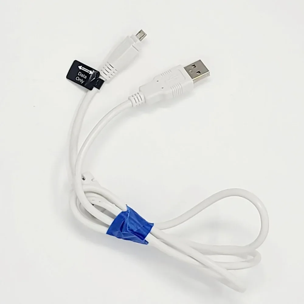 Mini USB DATA ONLY Cable USB A White Cord Camera GPS MP3 PDA